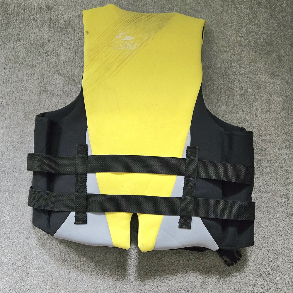 Fluid Women Yellow & Black Life Vest Size US M/L - Picture 6 of 9